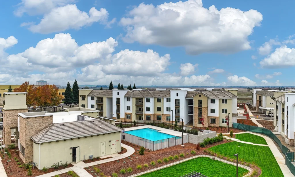 Commercial pool for apartment complex in Lincoln, California